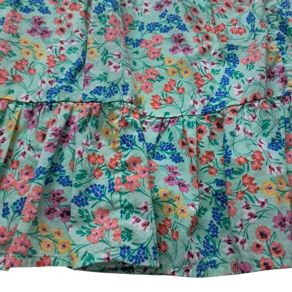 J. Crew Factory‎ Dress Women's 2 Petite Green Midi V Neck Smocked Cottagecore - Picture 4 of 16